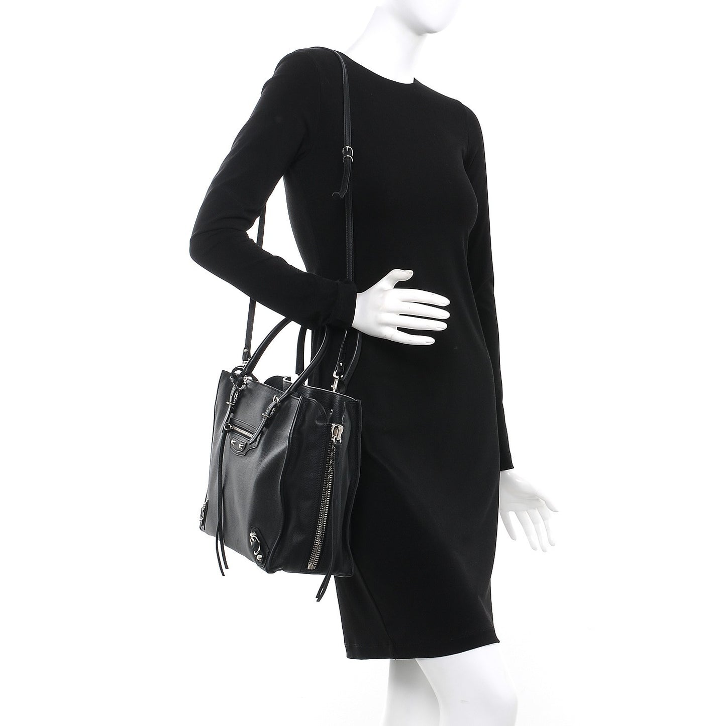 Veau Papier B4 Zip Around Tote Black