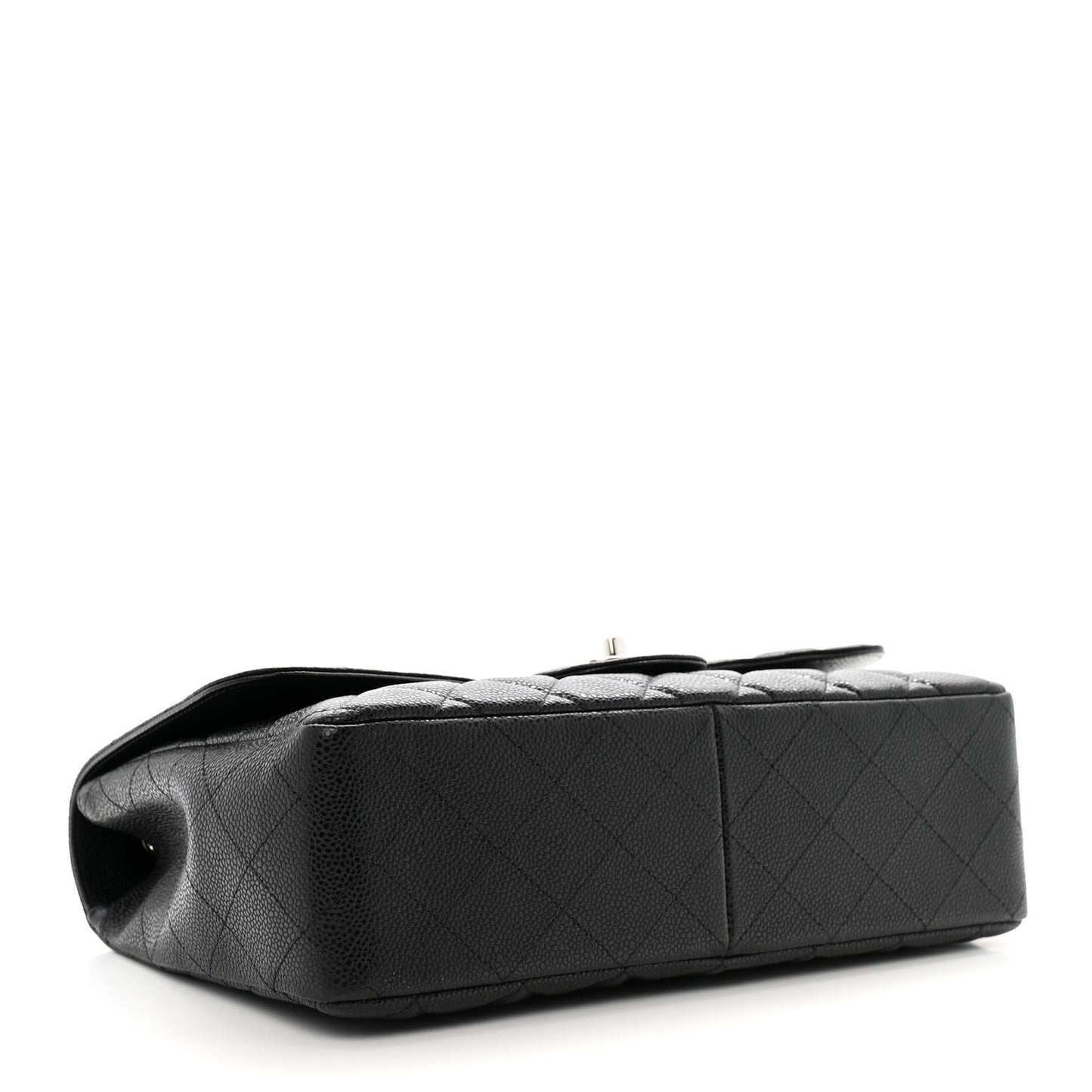 Caviar Quilted Jumbo Single Flap Black