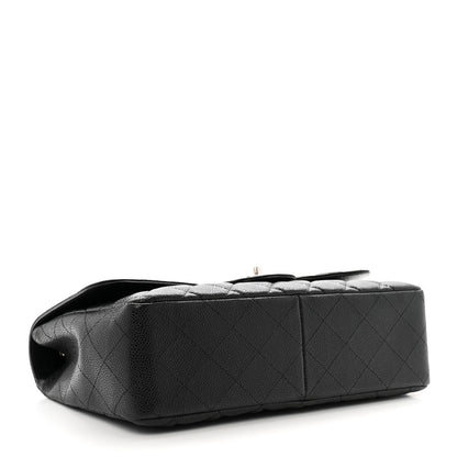 Chanel Caviar Quilted Jumbo Single Flap Black 4 of 10