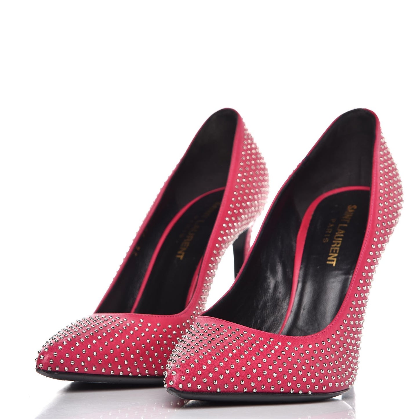 Calfskin Micro Stud Paris 105 Pumps 38 Fuchsia