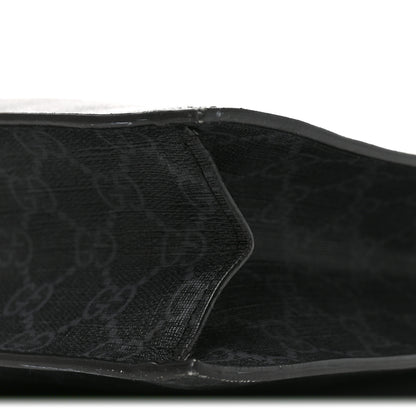 Gucci Soft GG Supreme Monogram Appia Calfskin Web Vertical Tote Black 9 of 9
