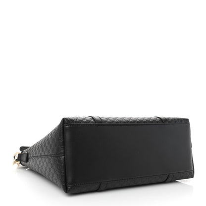 Gucci Soft Microguccissima Small Zippered Satchel Black 4 of 8
