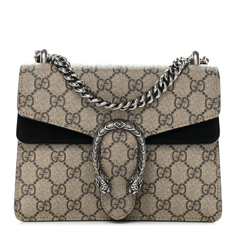 GG Supreme Monogram Mini Dionysus Shoulder Bag Black