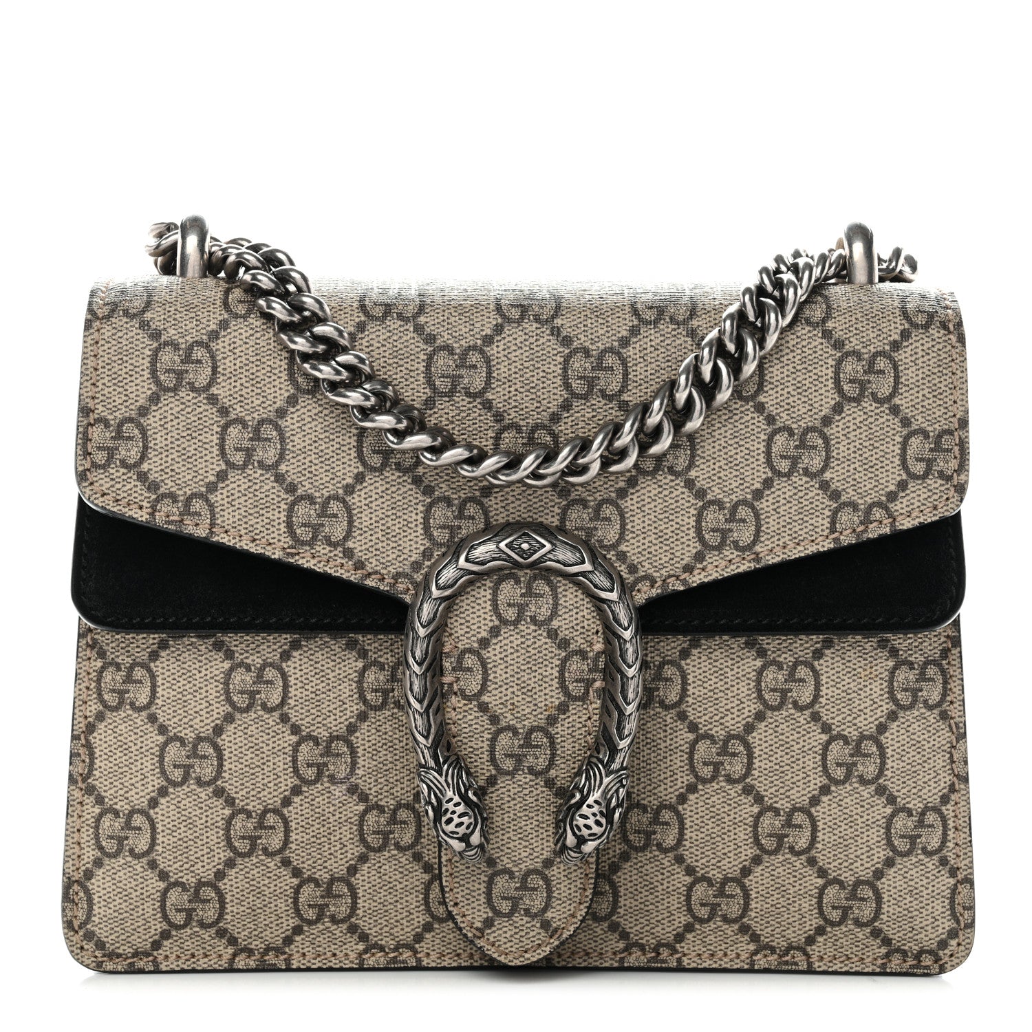 Gucci GG Supreme Monogram Mini Dionysus Shoulder Bag Black 1 of 12