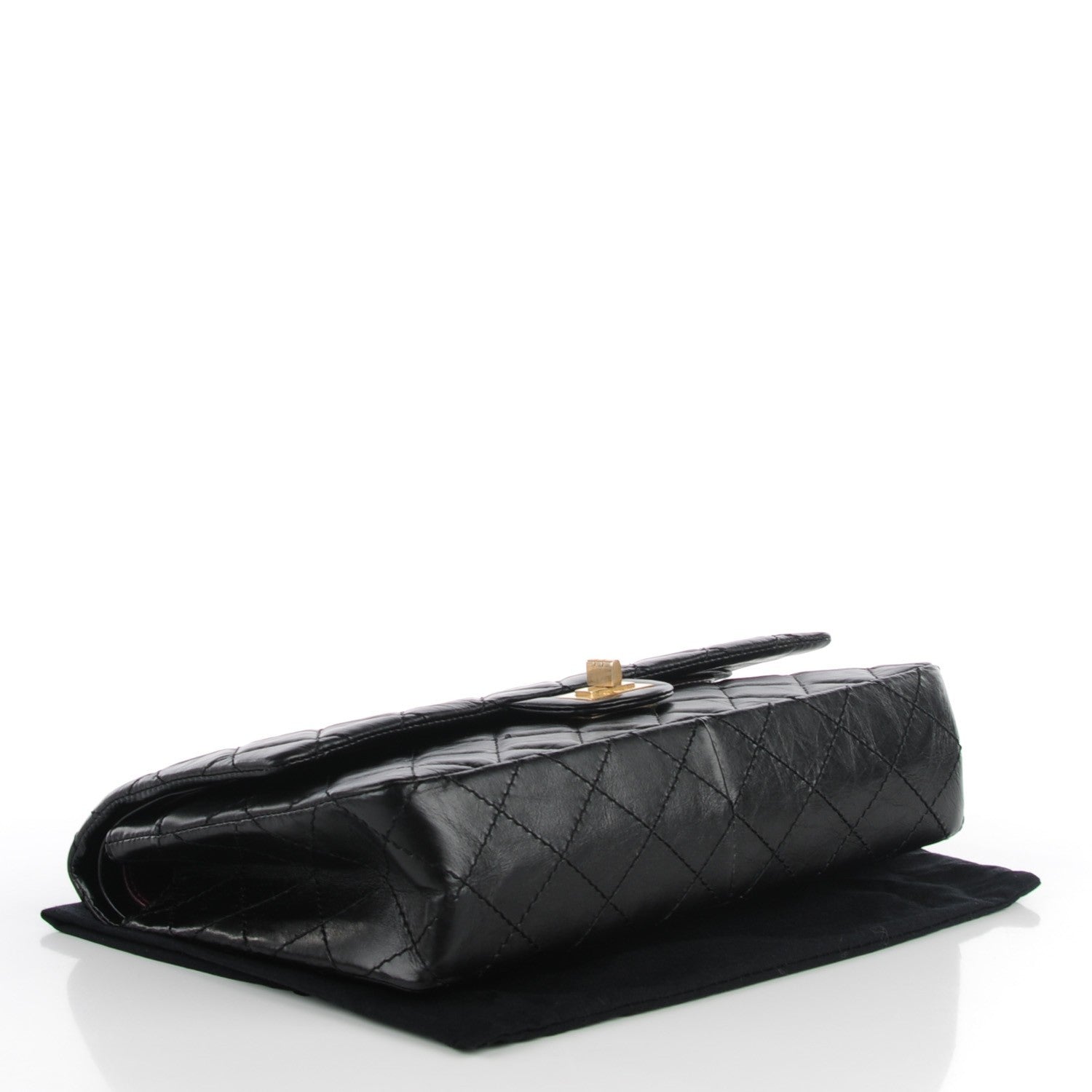 Chanel Aged Calfskin Quilted 2.55 Reissue 226 Flap Black 4 of 8