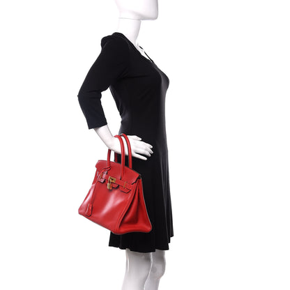Hermes Epsom Birkin 30 Rouge Casaque 2 of 13