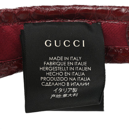Gucci Raffia Elaphe GG Monogram Embroidered Afraa Visor L Ivory Bordeaux 8 of 8