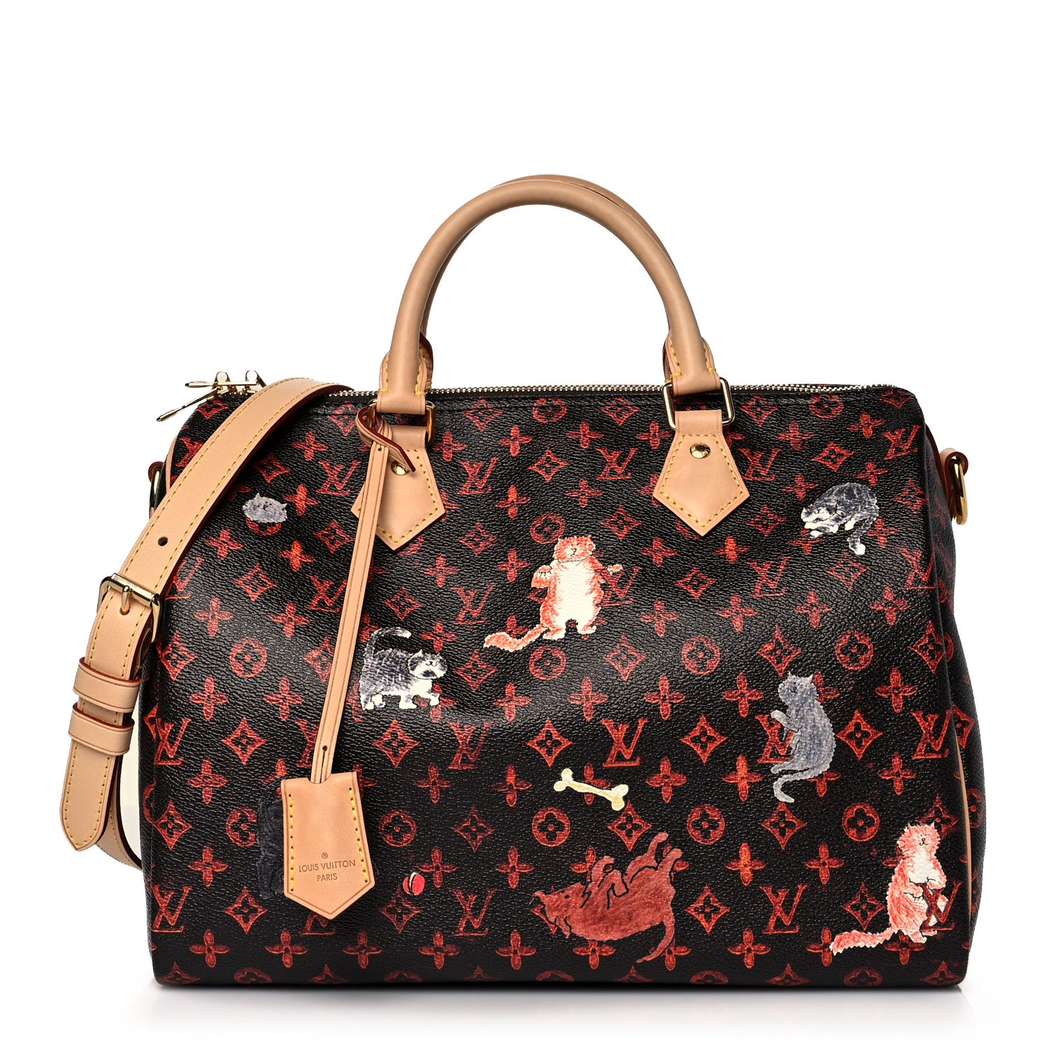 Louis Vuitton Catogram Speedy Bandouliere 30 Marron 1 of 16