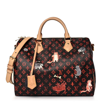 Louis Vuitton Catogram Speedy Bandouliere 30 Marron 1 of 16