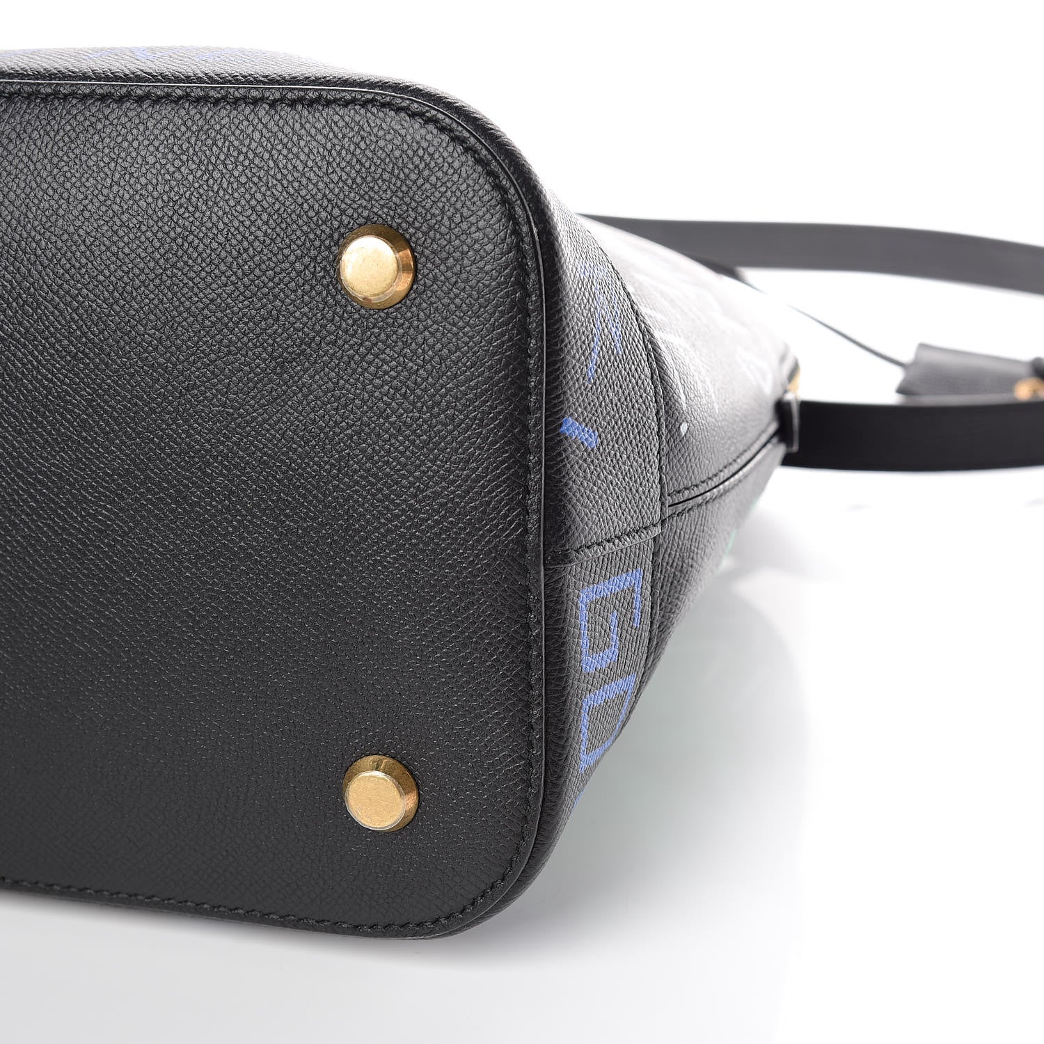 Balenciaga Signature Grained Calfskin Graffiti M Ville Top Handle Bag Black Multicolor 6 of 11