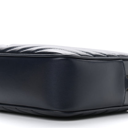 Saint Laurent Calfskin Matelasse Monogram Lou Camera Bag Navy 9 of 9