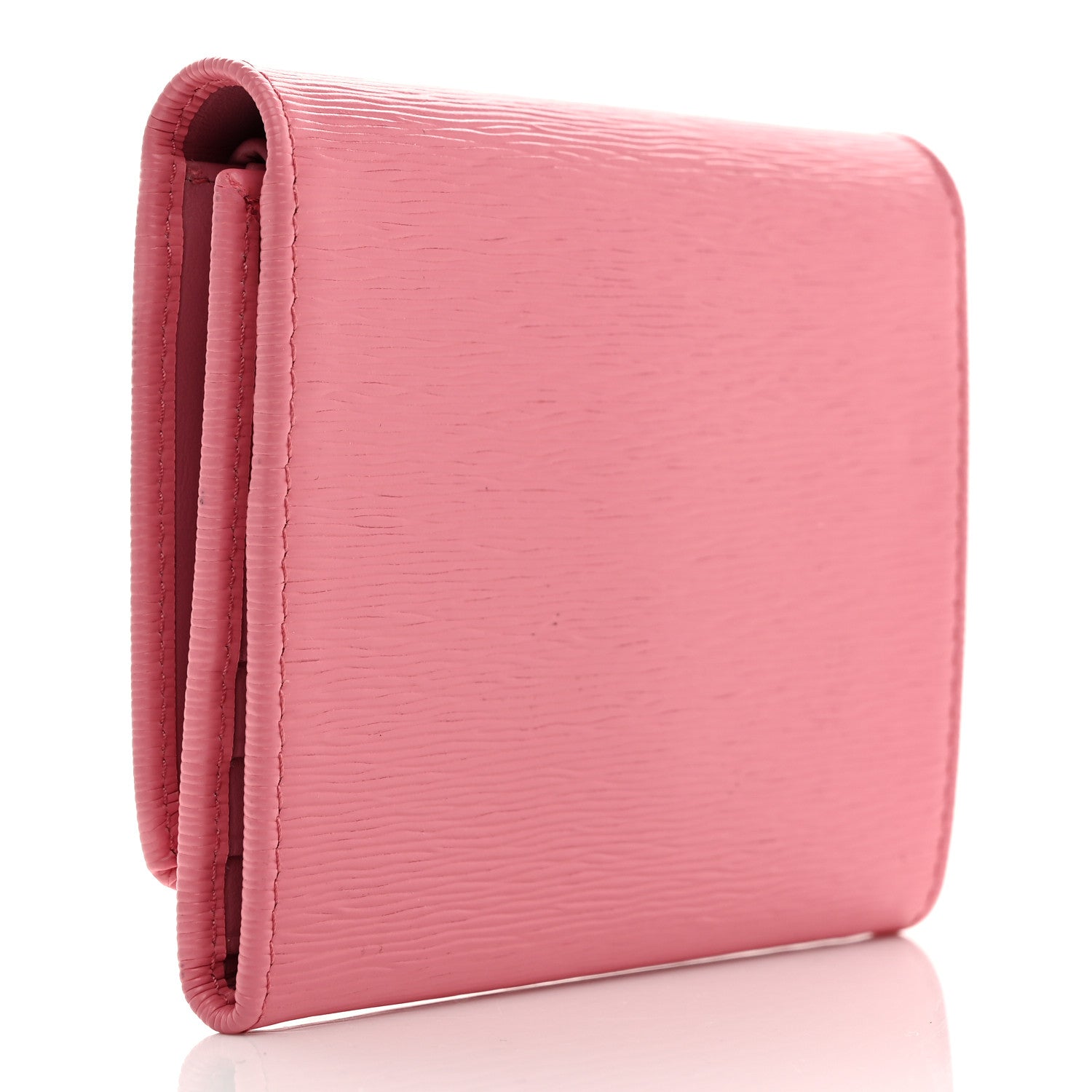 Prada Vitello Move Tri-Fold Compact Wallet Geranio 3 of 8
