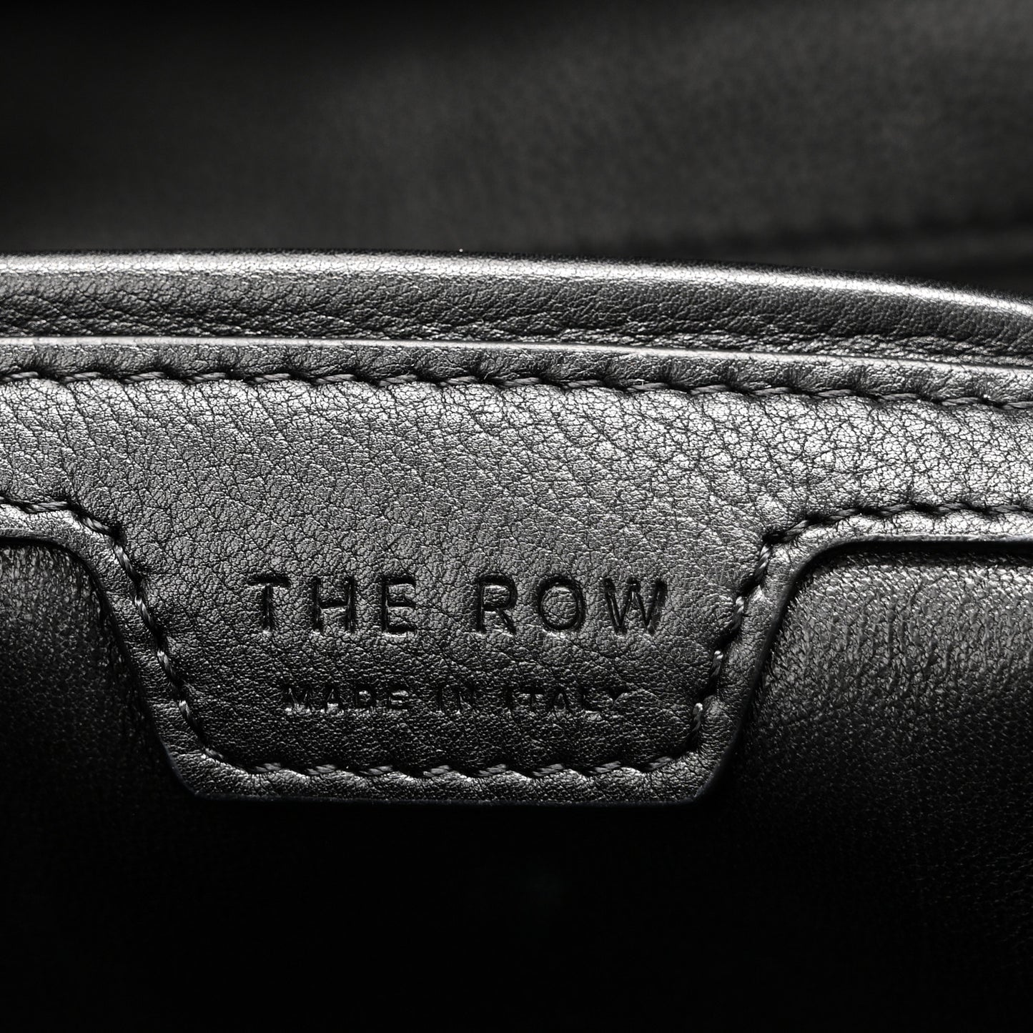 Grained Calfskin Terrasse Bag Black