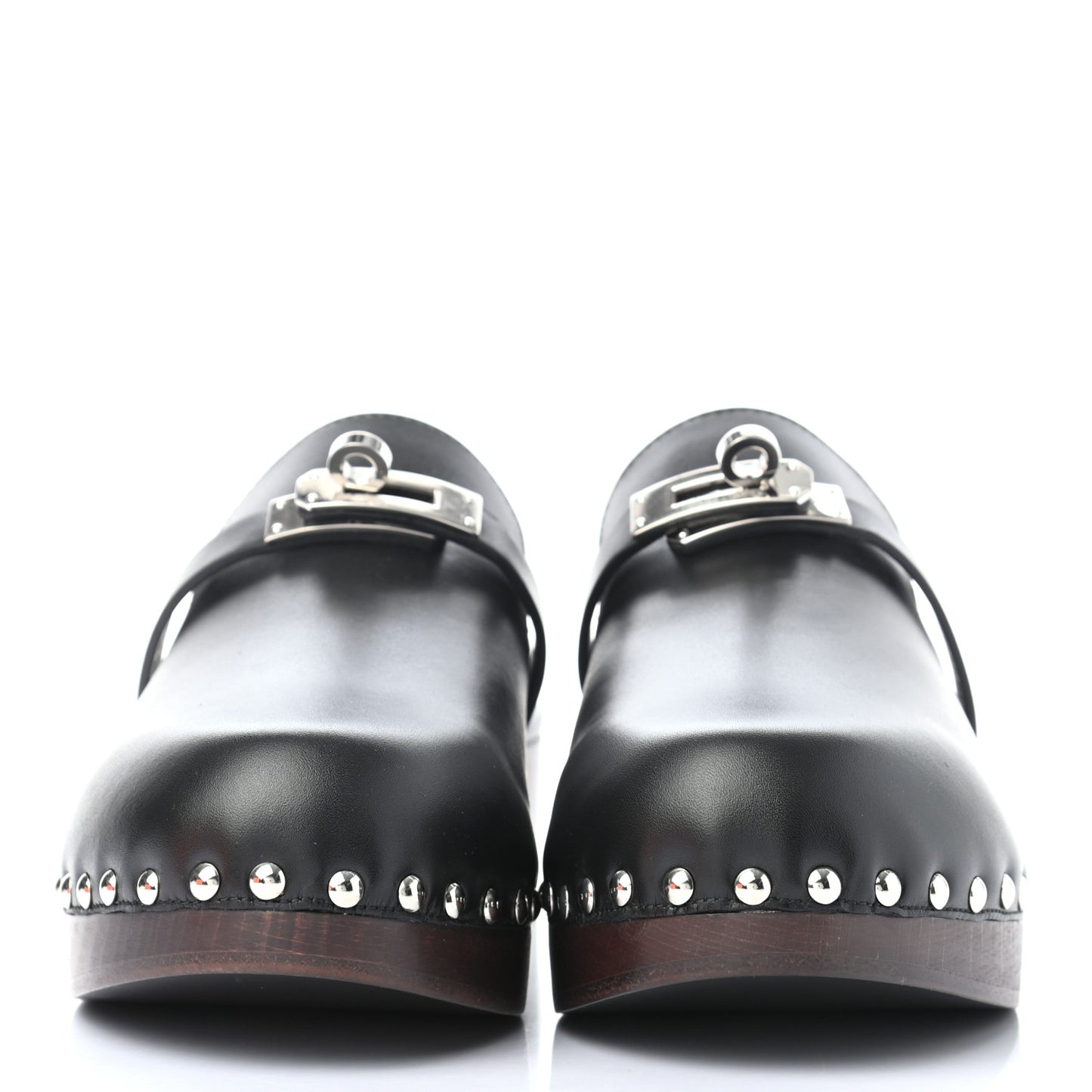 Calfskin Carlotta Mules 38 Black