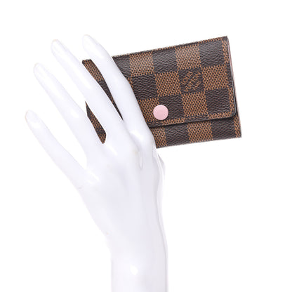Louis Vuitton Damier Ebene Multicles 6 Key Holder Rose Ballerine 2 of 8