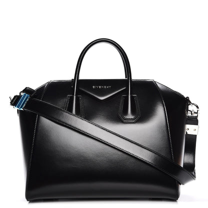 Givenchy Shiny Lord Calfskin Medium Antigona Black 1 of 8