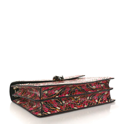 Bulgari Elaphe Serpenti Forever Crossbody Bag Black Multicolor 4 of 9