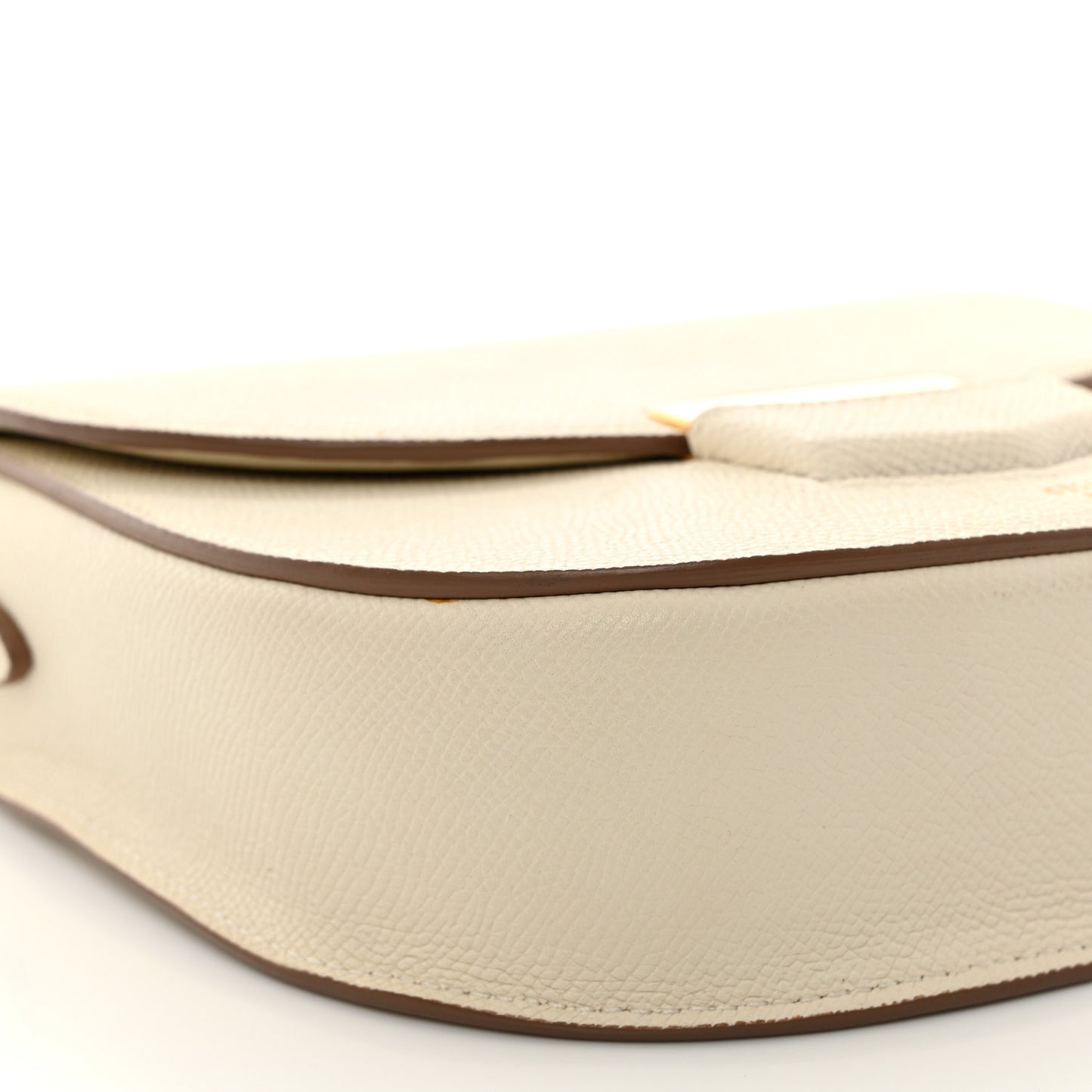 Grained Calfskin Small Trotteur White