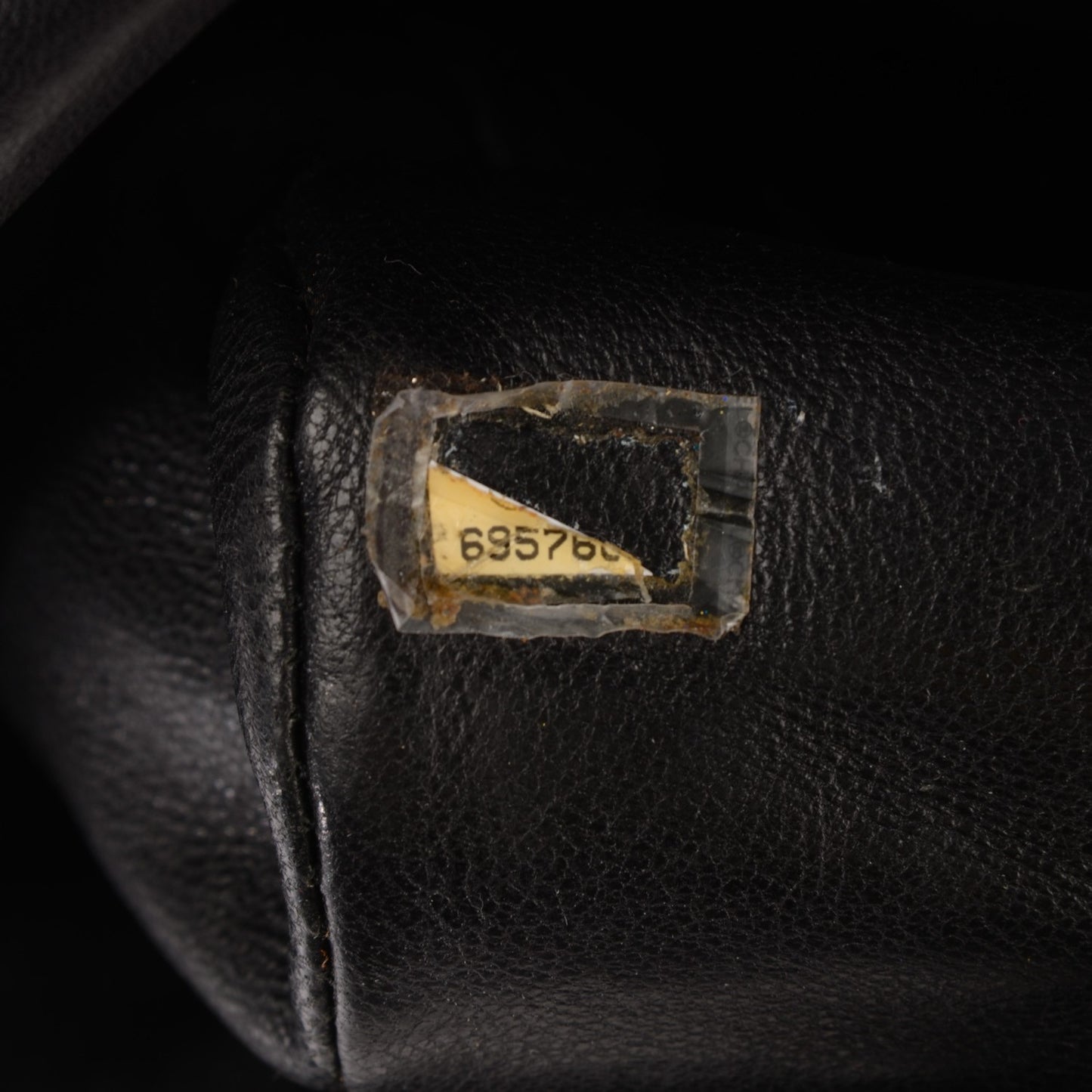 Lambskin Contrast Stitch Medium Single Flap Black
