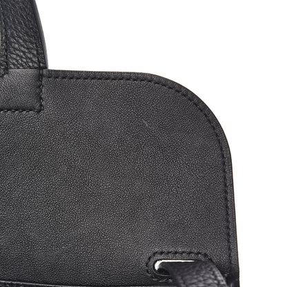Hermes Taurillon Clemence Halzan 31 GM Black 11 of 12