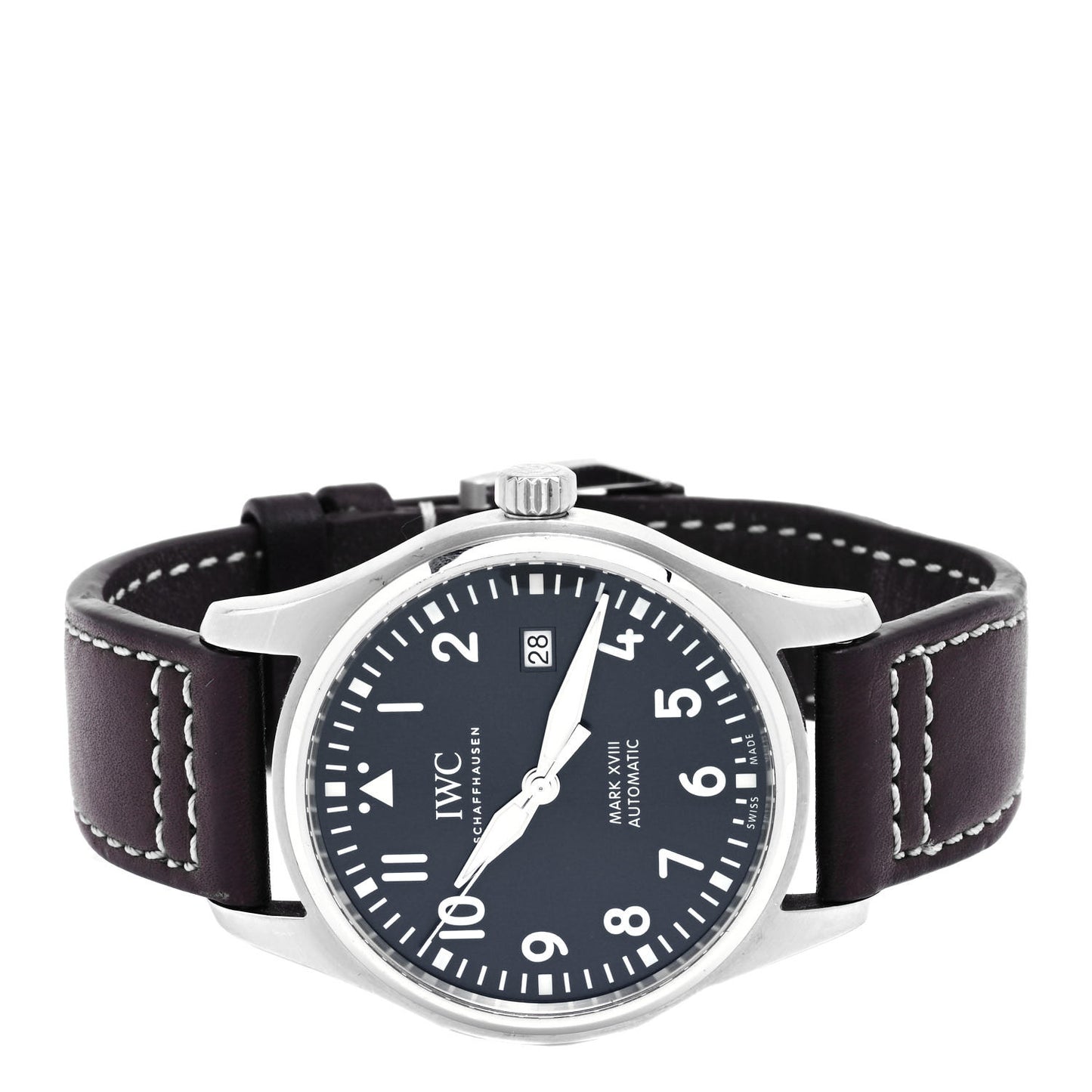 Stainless Steel Calfskin 40mm Pilot Mark XVIII Edition Le Petit Prince Automatic Watch Blue IW327010