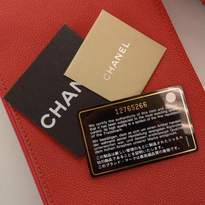 Chanel Caviar Camellia Flower Tote Red 7 of 9