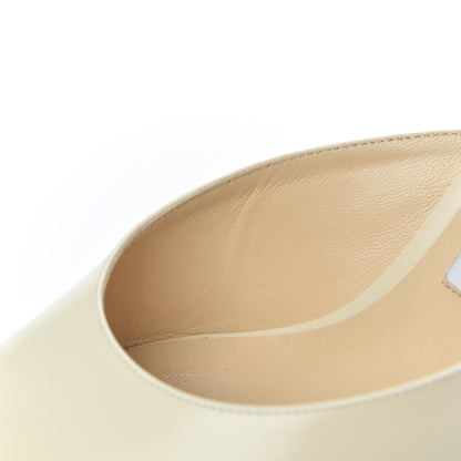 Jimmy Choo Calfskin Rav 65 Pointed Toe Mule Pumps 40.5 Linen 15 of 15