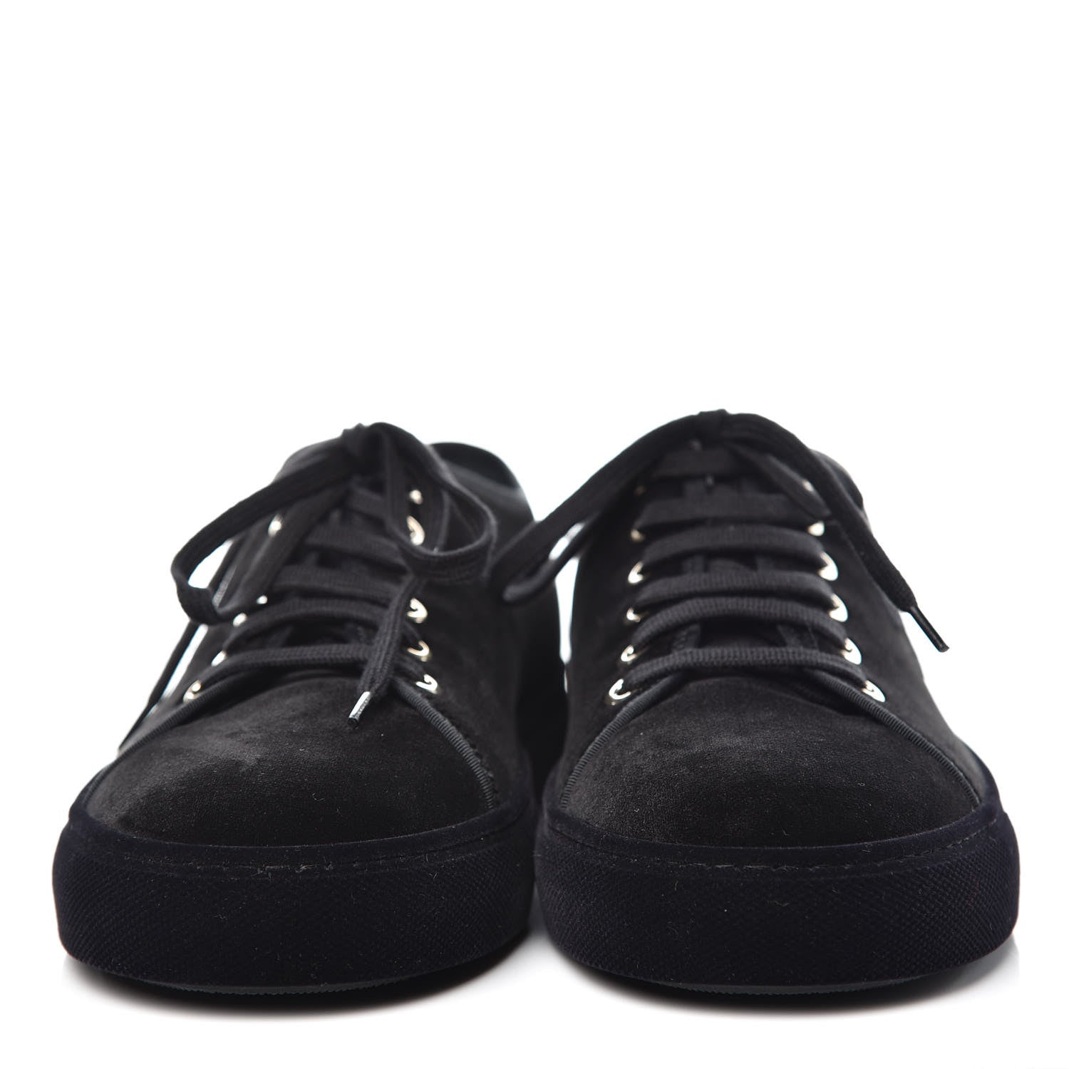 Chanel Velvet Womens CC Sneakers 40 Black 2 of 9