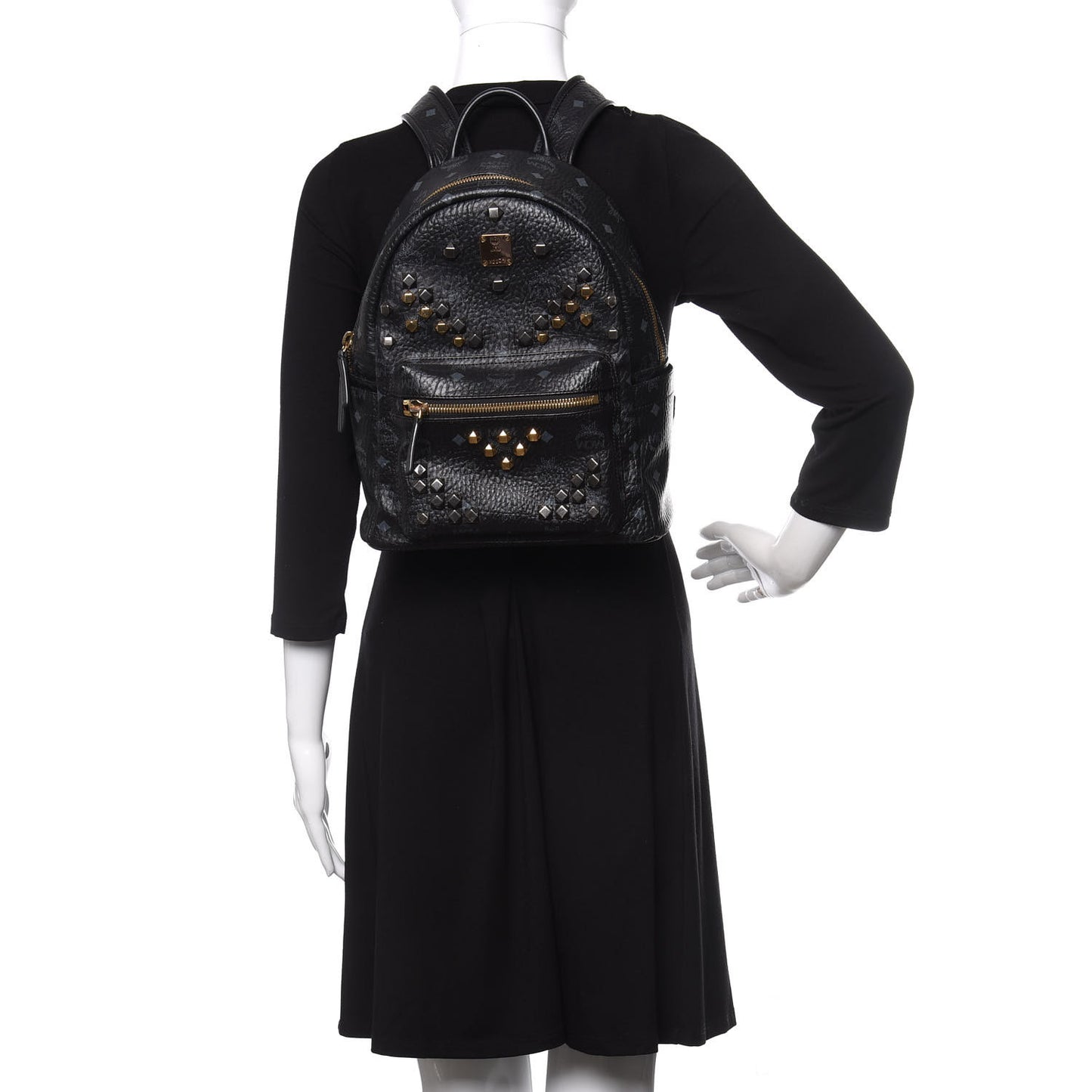 Visetos Studded Small Stark M Backpack Black