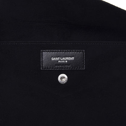 Saint Laurent Lambskin Teddy Drawstring Bag White 9 of 11