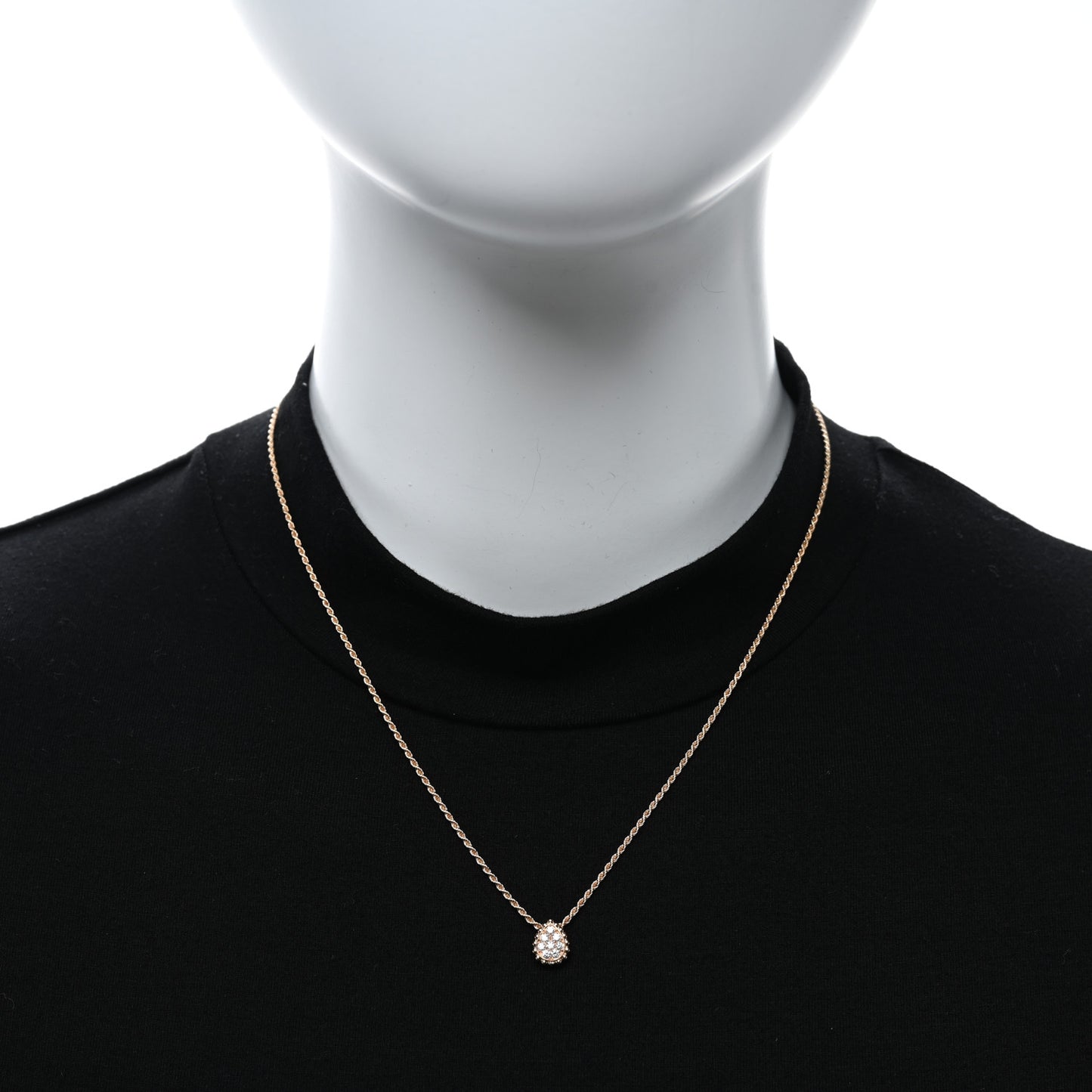 18K Rose Gold Diamond XS Serpent Boheme Necklace