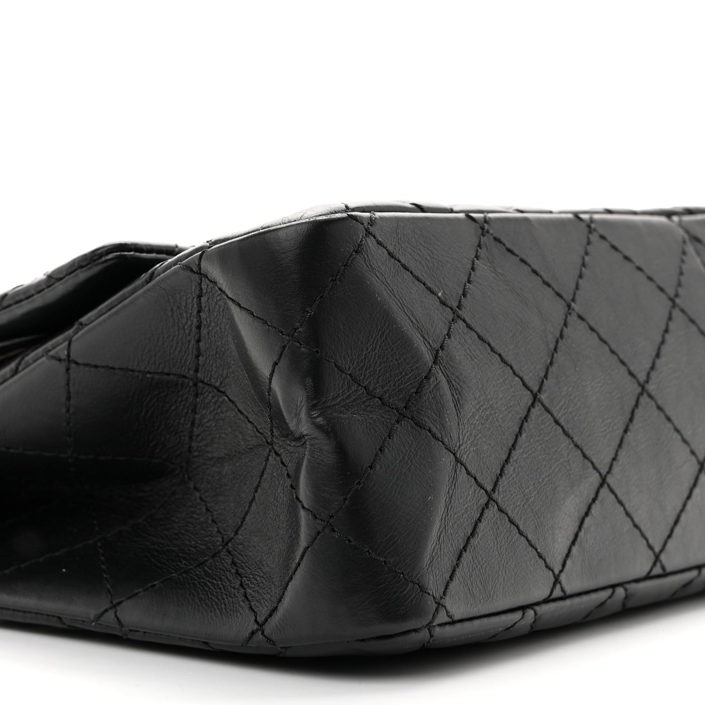 Aged Calfskin Quilted 2.55 Reissue 226 Flap Black