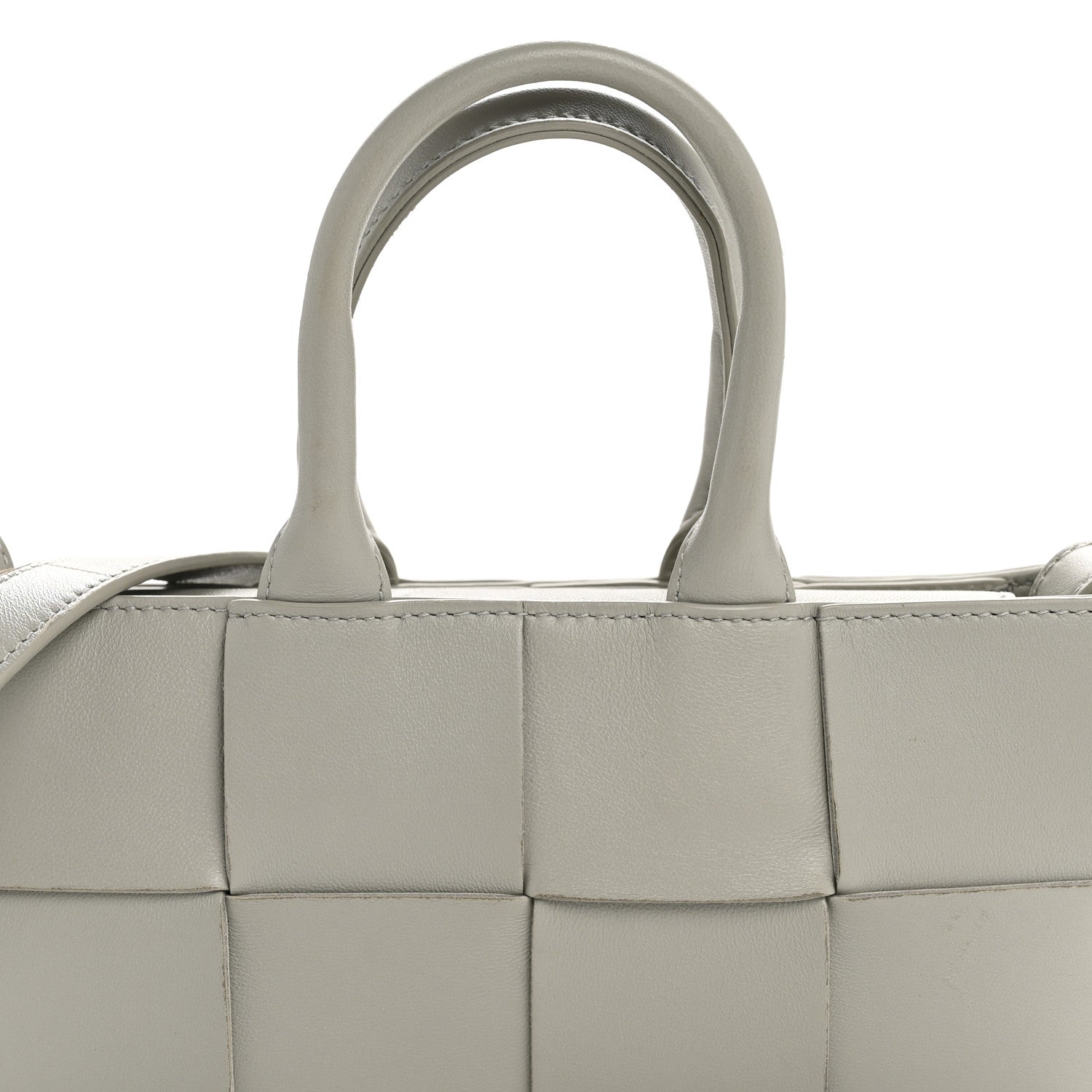 Bottega Veneta Nappa Maxi Intreccio Mini Arco East West Tote Agate Grey 8 of 13