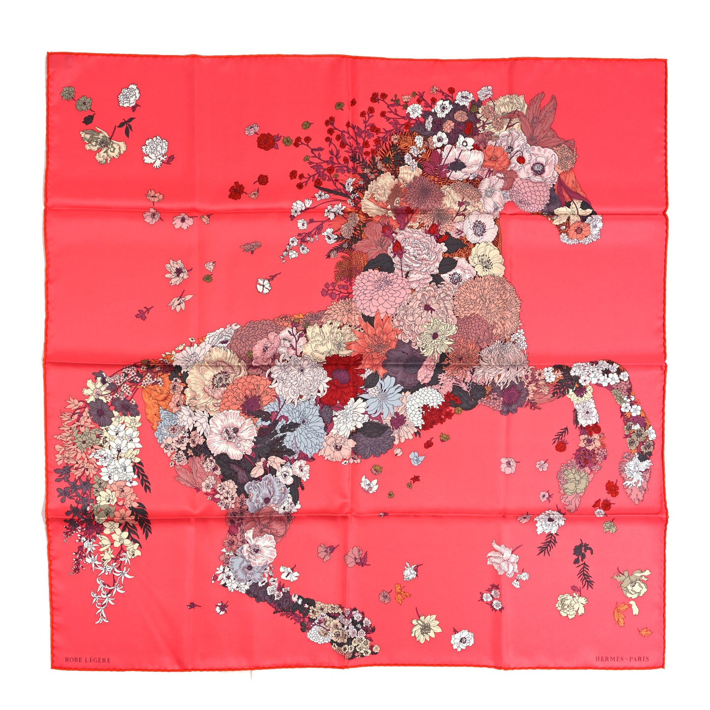 Silk Robe Legere Scarf 90 Rose Lipstick Vieux Rose