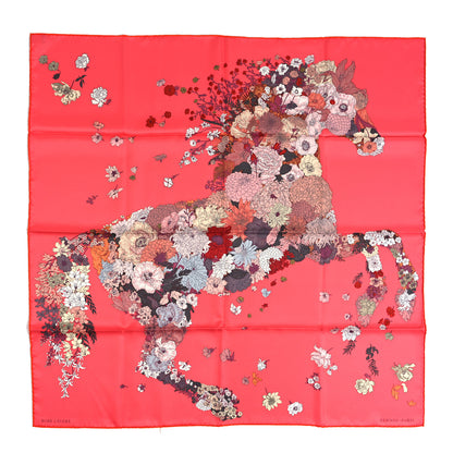 Hermes Silk Robe Legere Scarf 90 Rose Lipstick Vieux Rose 1 of 4