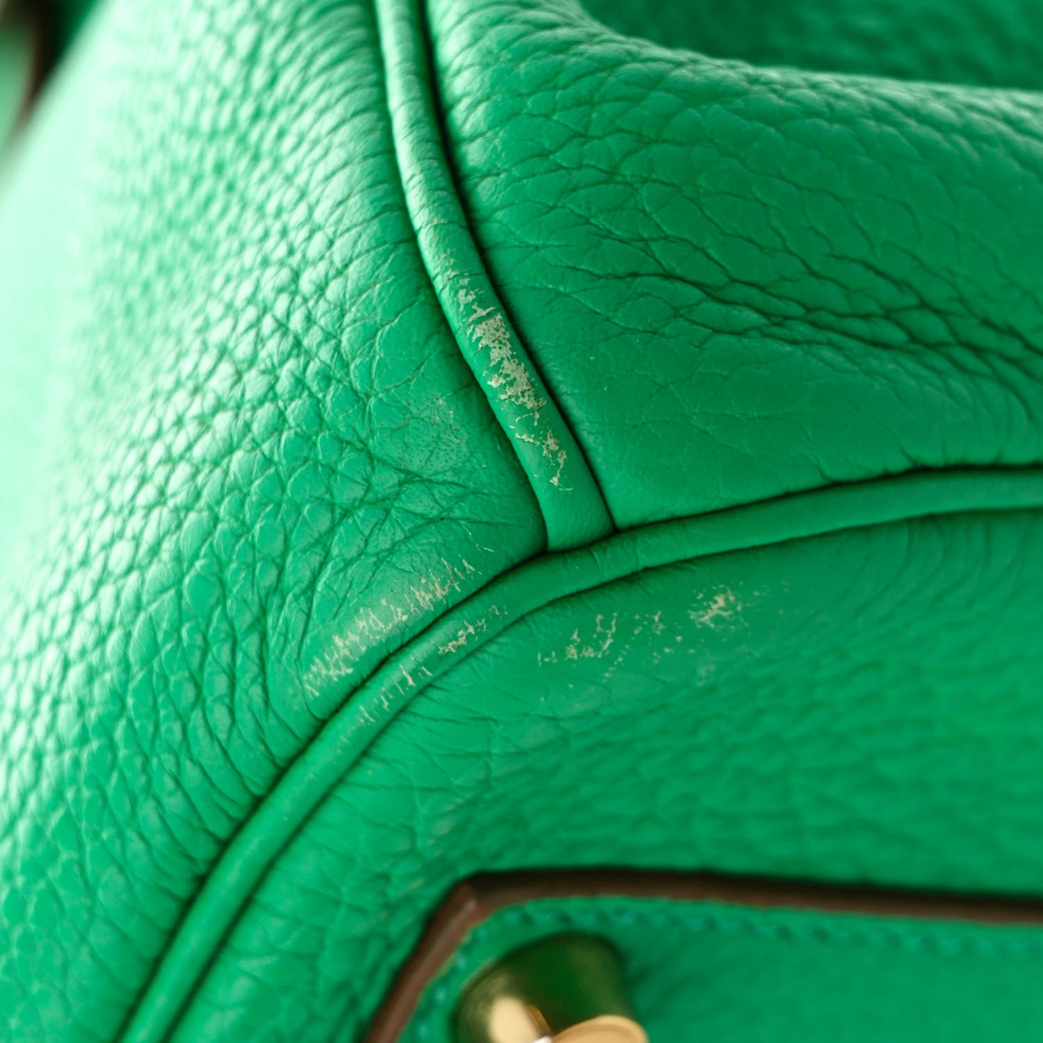 Hermes Taurillon Clemence Birkin 35 Menthe 11 of 12
