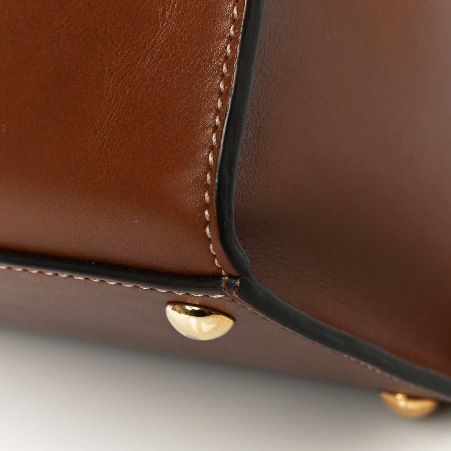 Calfskin Medium Padlock Signature Top Handle Bag Cuir