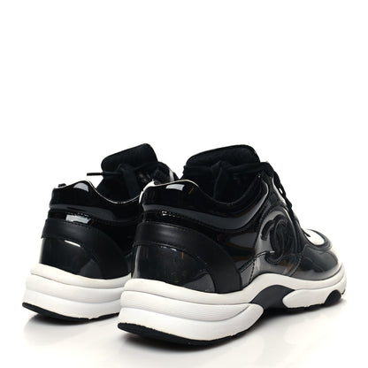 Chanel Calfskin Patent Transparent Sneakers 36 Black 4 of 7