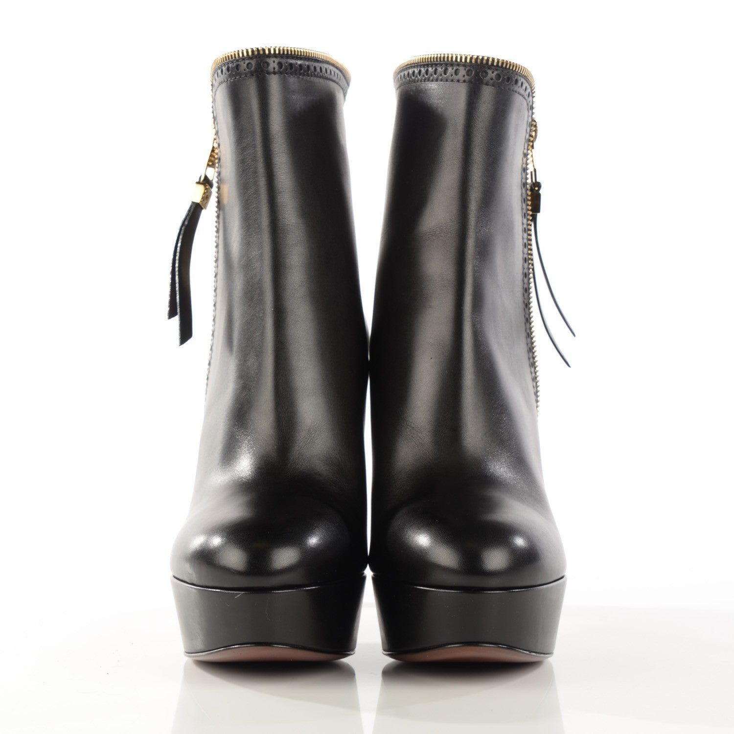 Louis Vuitton Calfskin Tomboy Platform Booties 39.5 Black 2 of 8