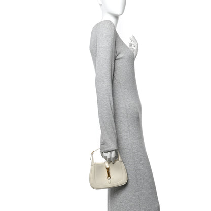 Gucci Boarded Dyana Lux Calfskin Mini Jackie 1961 Hobo Mystic White 2 of 15