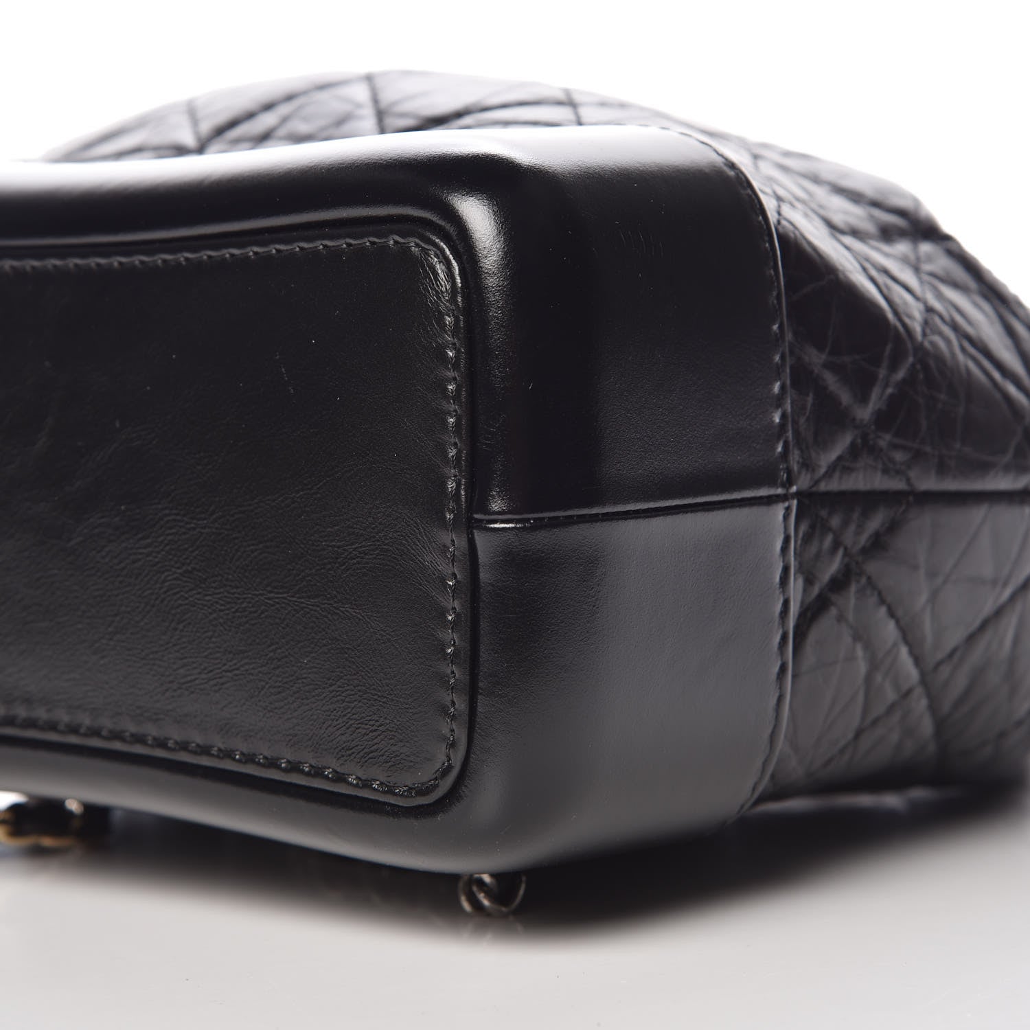 Chanel Aged Calfskin Quilted Small Gabrielle Backpack Black 9 of 10
