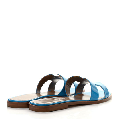 Hermes Patent Oran Sandals 40.5 4 of 8