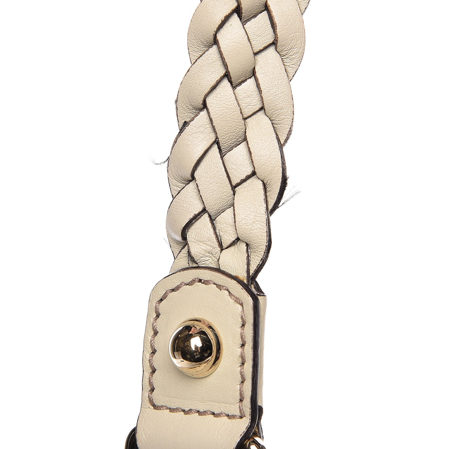 Monogram Peggy Braided Tote Off White