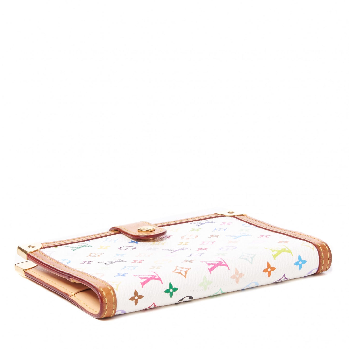 Monogram Multicolor Small Ring Agenda Cover White