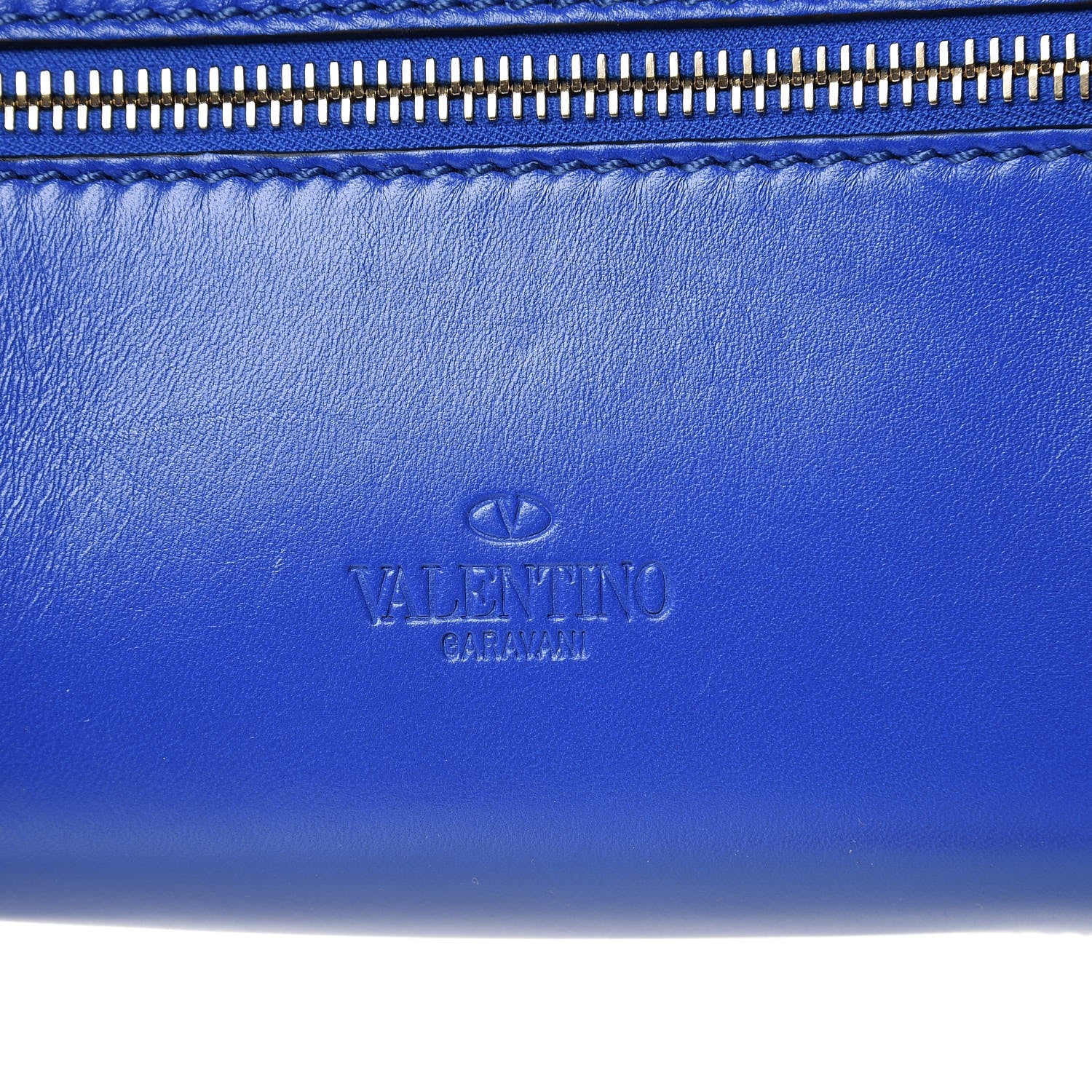 Valentino Garavani Velvet Rockstud Spike Belt Bag 95 Acid Blue 7 of 7