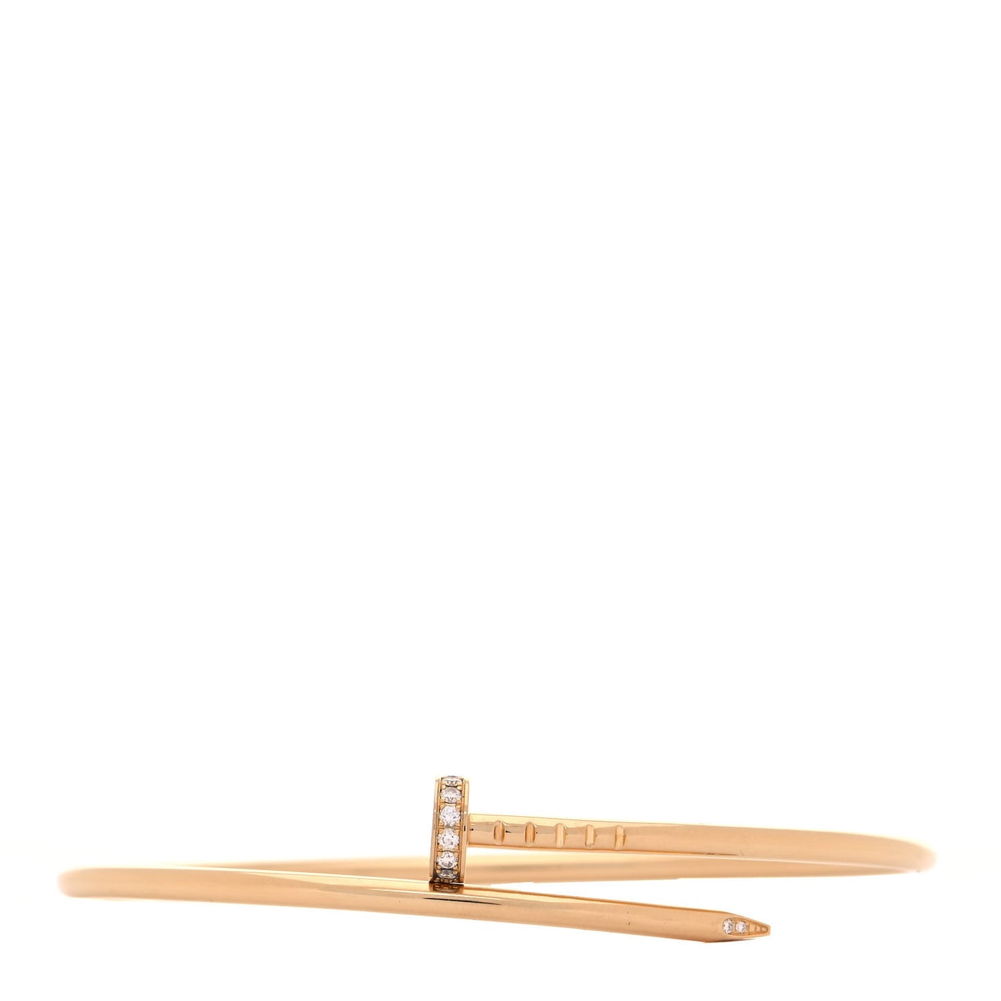 18K Yellow Gold Diamond Small Juste Un Clou Bracelet 18