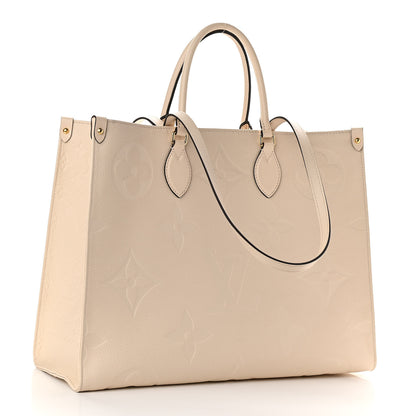 Louis Vuitton Empreinte Monogram Giant Onthego GM Creme 3 of 12