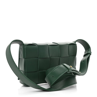 Bottega Veneta Lambskin Maxi Intrecciato Small Cassette Crossbody Bag Raintree 3 of 10