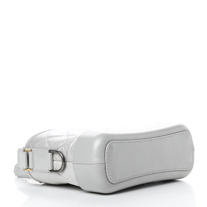 Chanel Metallic Aged Calfskin Quilted Small Gabrielle Hobo Silver 4 of 12