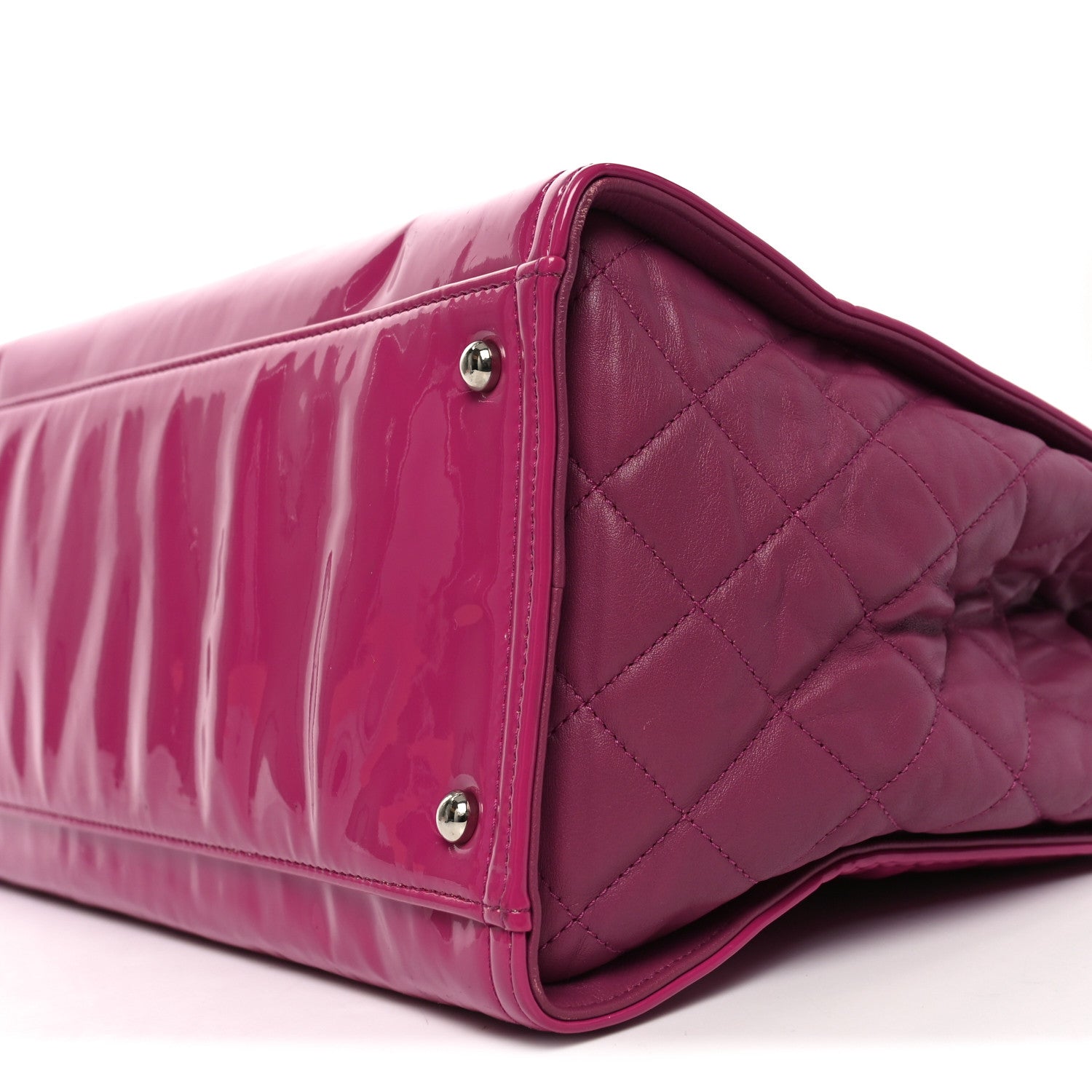 Chanel Vinyl Lipstick Tote Purple 10 of 10
